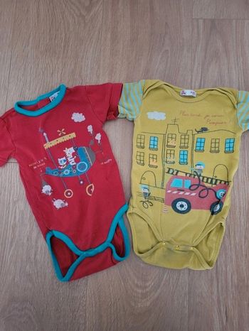 Lot de 2 bodies DPAM 12 mois