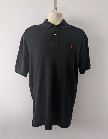 Polo noir manches courtes Ralph Lauren - taille XL