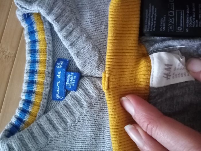 Ensemble grain de blé et h&m 12-18mois - photo numéro 2