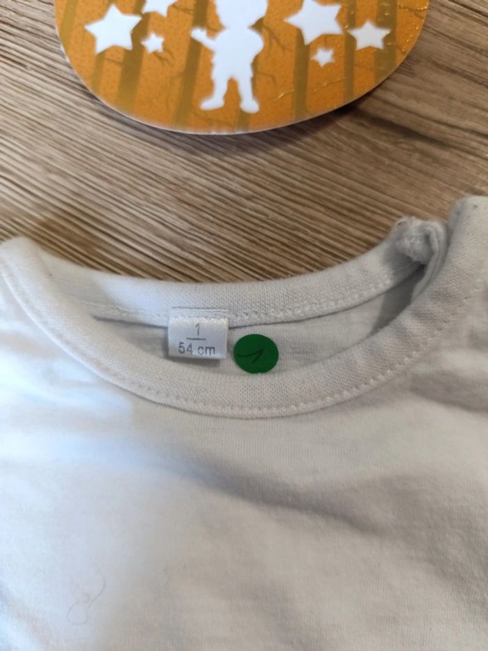 T-shirt 1 mois petit matelot - photo numéro 4