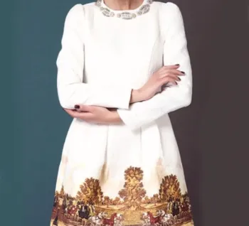 Magnifique robe rétro broderies