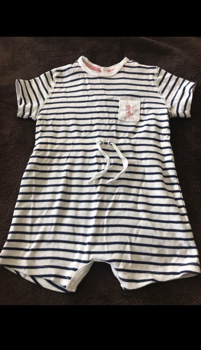 Barboteuse petit bateau 12 mois