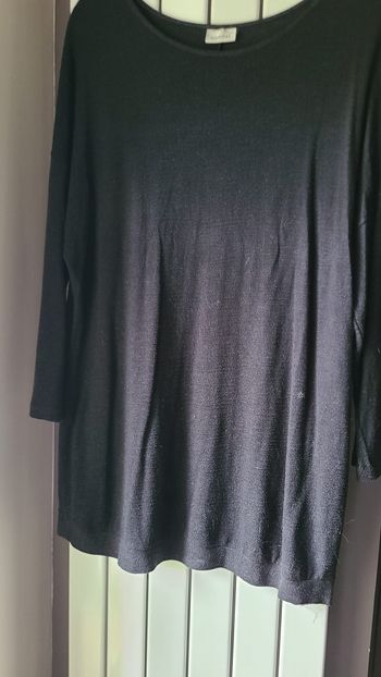 tunique noir non délavé 50-52