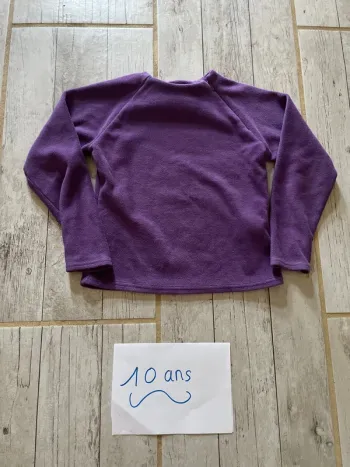 Très joli pull polaire hiver fille 10 ans