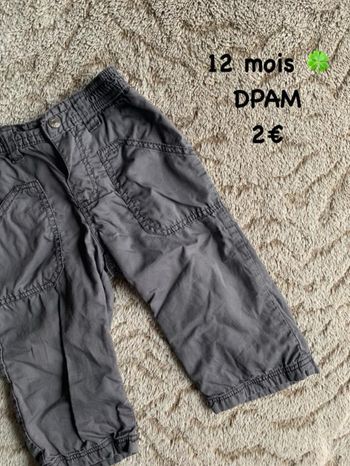 Pantalon 🍀 12 mois 🍀 Du pareil au même