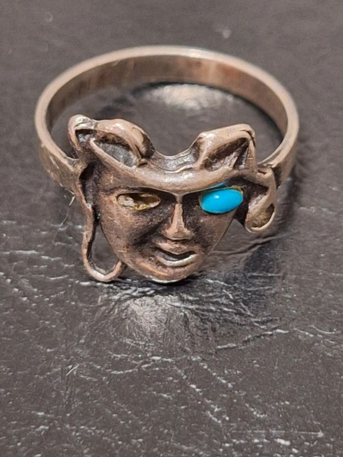 💍 Bague Méduse en argent avec pierre turquoise 💍 - photo numéro 2