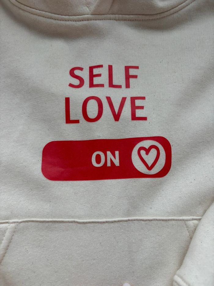 Sweat self love 5/6 ans mixte - photo numéro 2