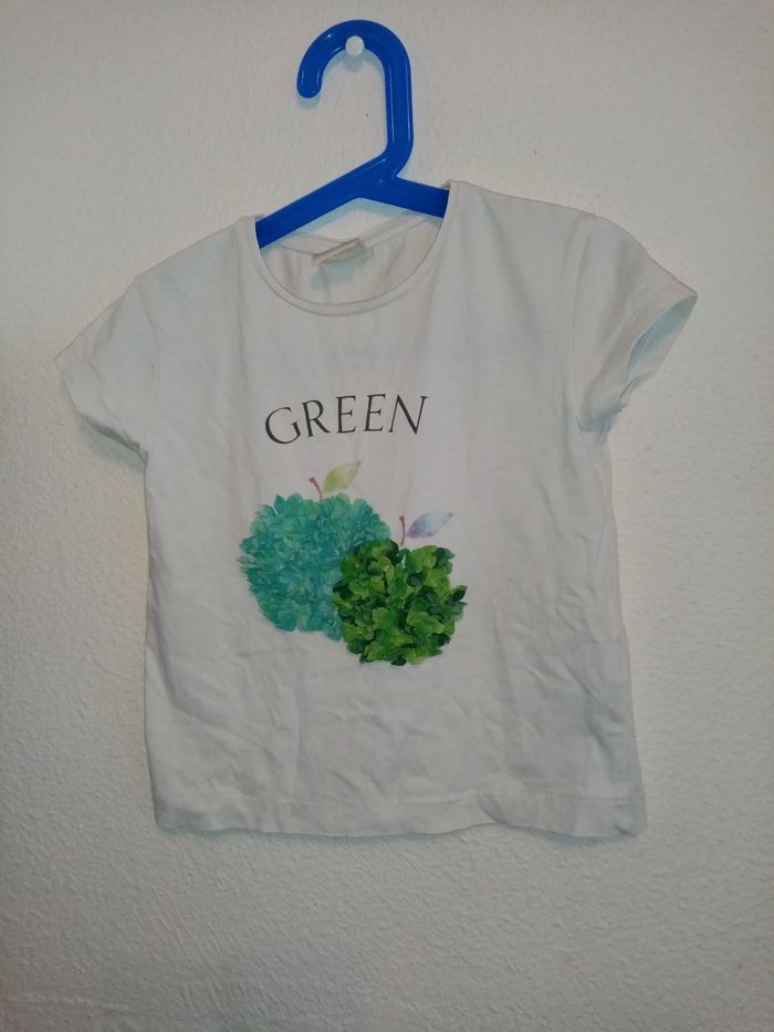 5 ans zara tee-shirts avec pommes en relief /Excellent état - photo numéro 4