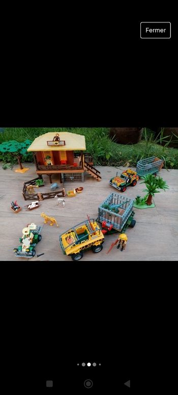 Playmobil Centre de soins pour animaux plus tous les véhicules