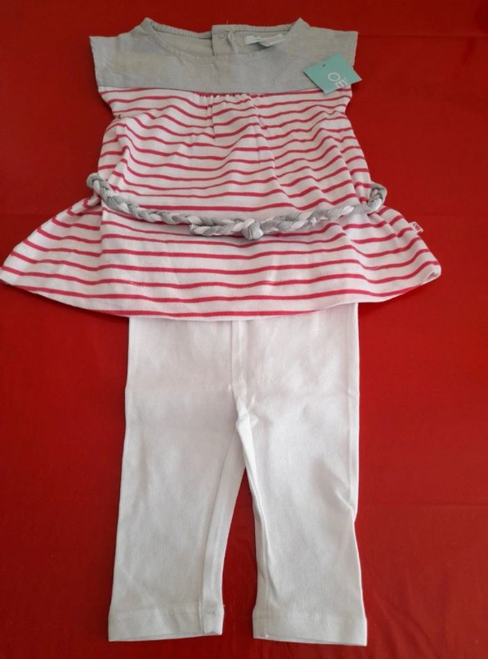 Ensemble Obaïbi Taille 3 mois neuf avec étiquette