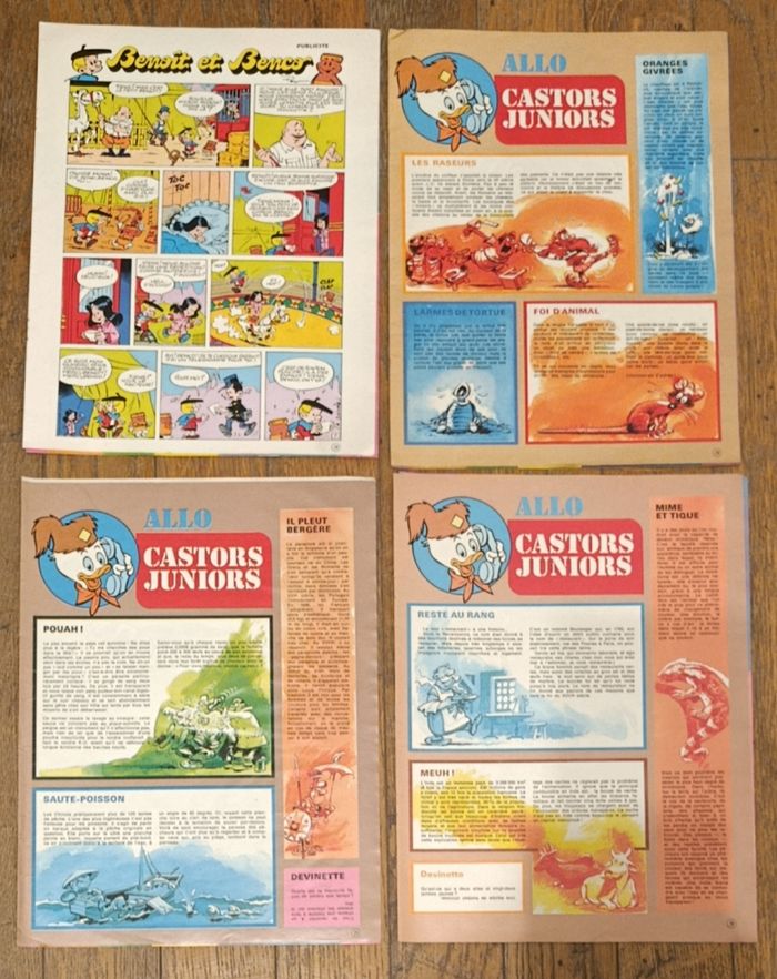 Lot de 4 Allo Castors Juniors Spécial mondial 1978 football vintage - photo numéro 5