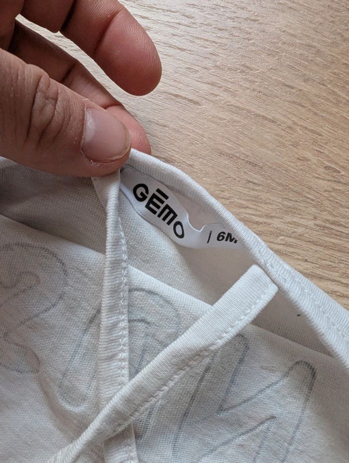 Ensemble Gémo été fille 6 mois short débardeur - photo numéro 2