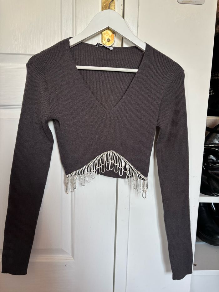 Pull court doux et brillant - photo numéro 2