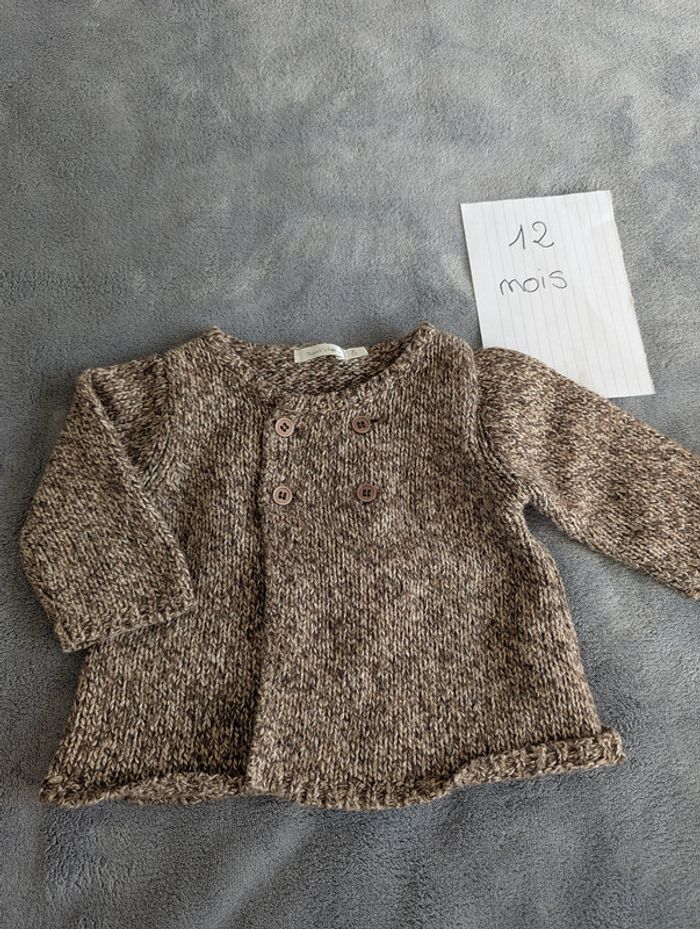 Gilet tricot - Bout'chou - 12 mois