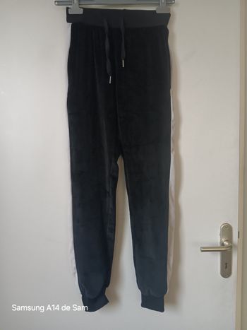 Jogging fille effet velours 14 ans