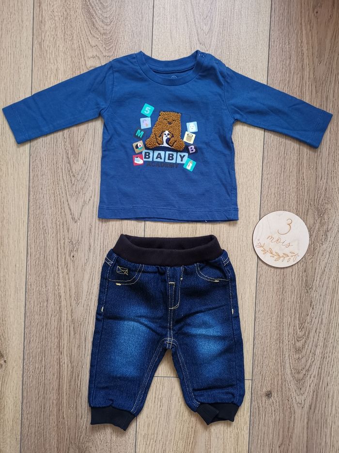 Lot de 2 ensembles bébé 3 mois - photo numéro 2