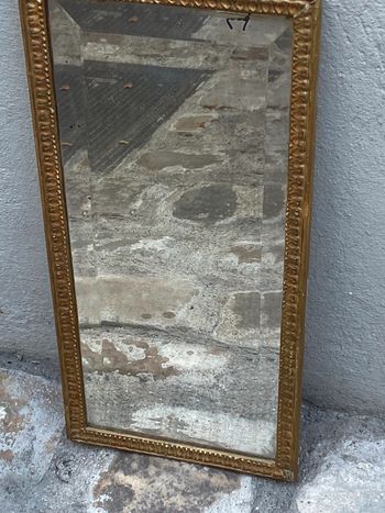 Miroir ancien dorée époque Louis 14 taille 26x53 ex état