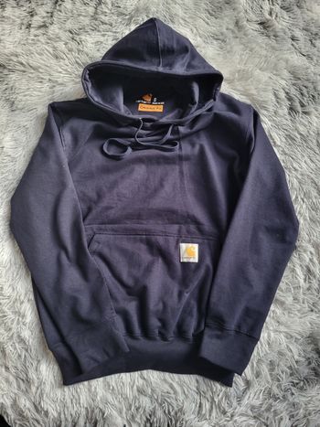 Sweat à Capuche Carhartt Rework [NEUF] – Doublé Thermique - Bleu Marine – Taille S – Made in USA 