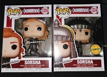 Lot 2 Figurines Funko Pop Sorsha N°1314 Willow Disney 1 Chase+1Normal