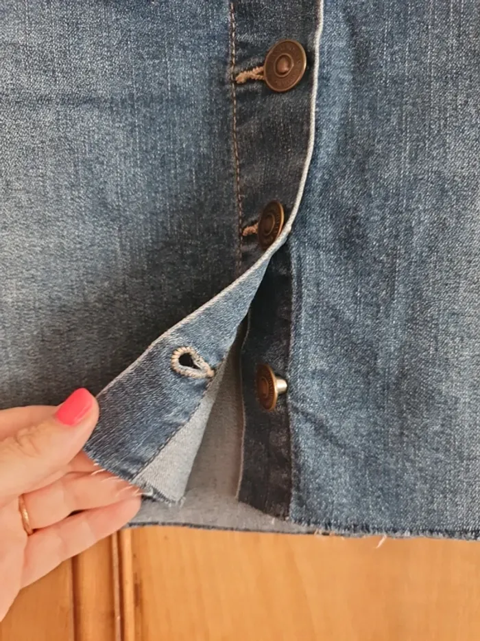Jupe en jeans vintage - photo numéro 4