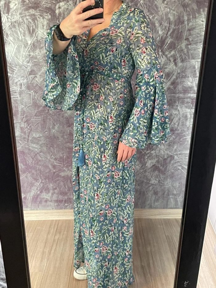 Superbe robe ultra longue fleurie
