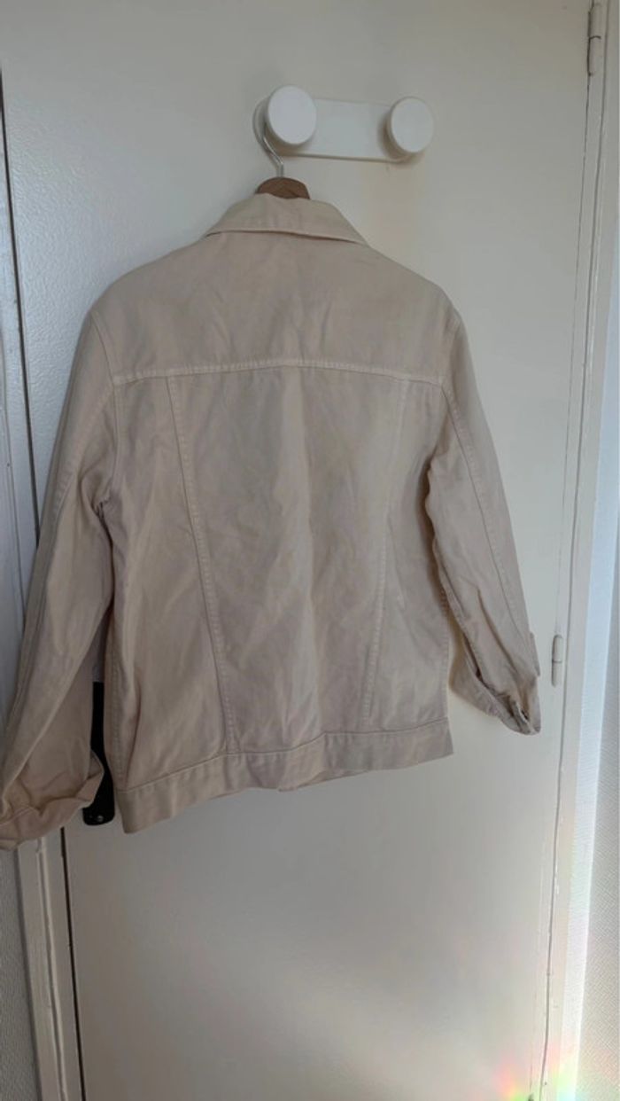 Veste en jean beige taille L Camaïeu - photo numéro 4