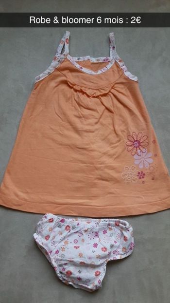 Robe + bloomer 6 mois