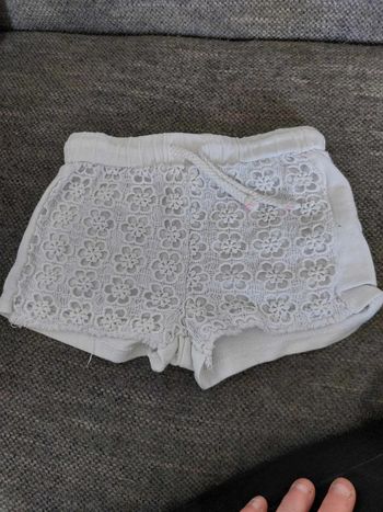 short blanc a dentelle