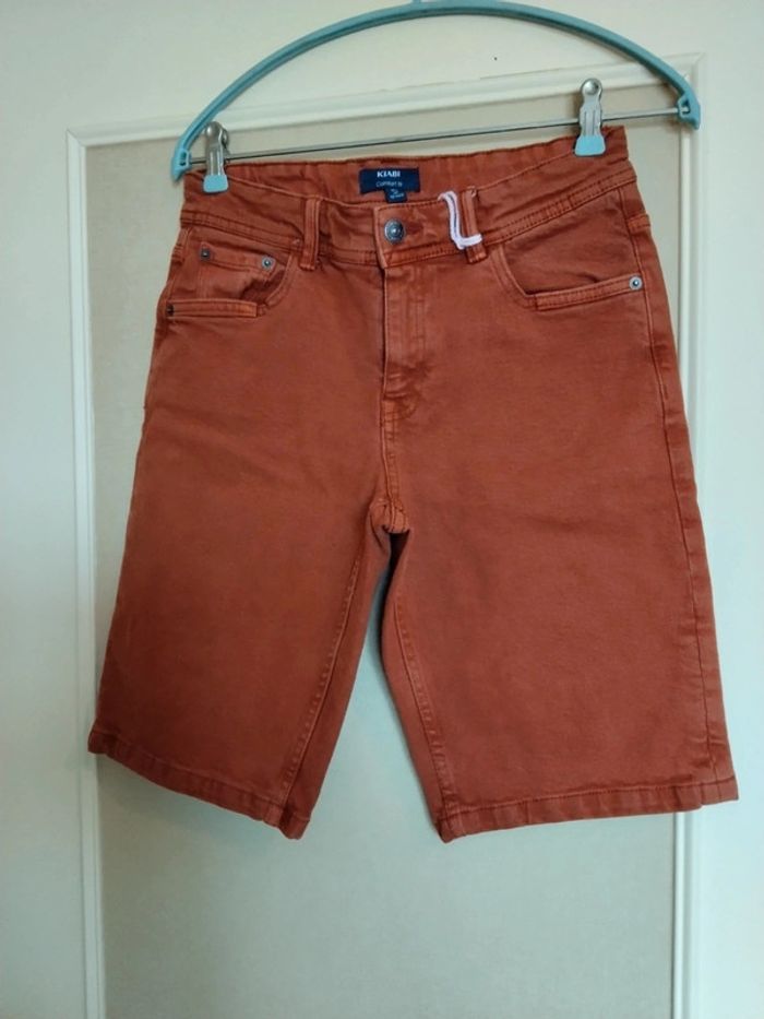 Short jeans confort fit Kiabi XS couleur corail