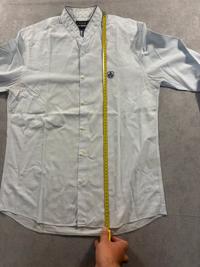 Chemise rayés blanche et Bleu The Kooples Sport Taille M - photo numéro 9