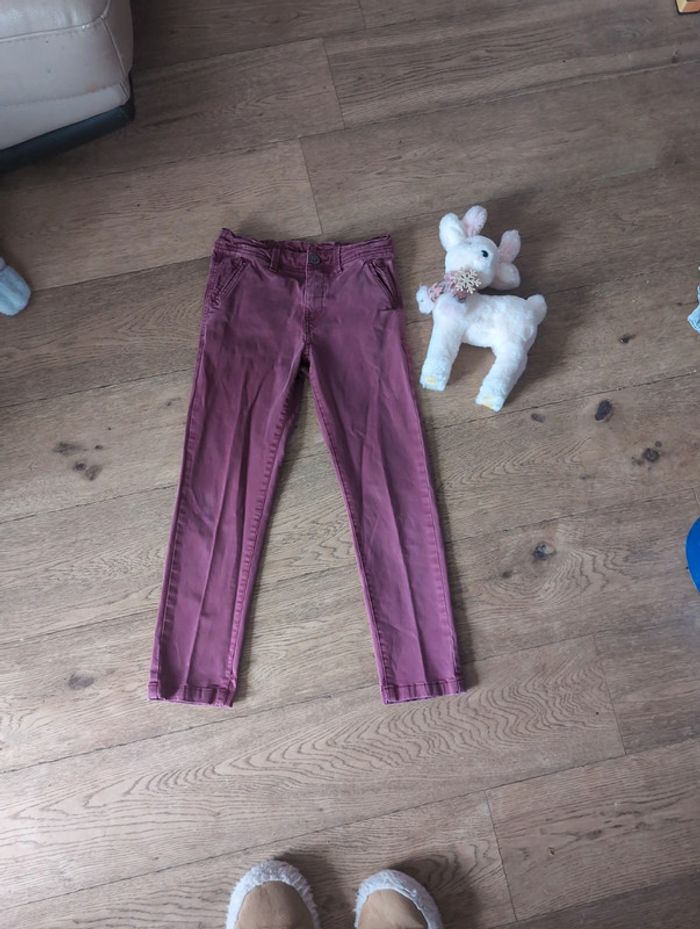 Pantalon Chino Cyrillus 9 ans bordeaux