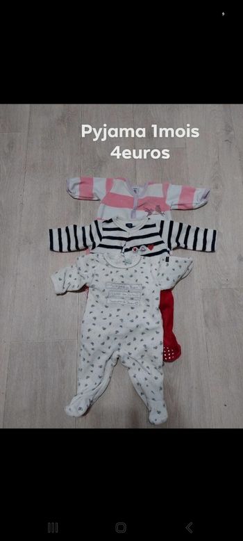 Lot Pyjama 1mois