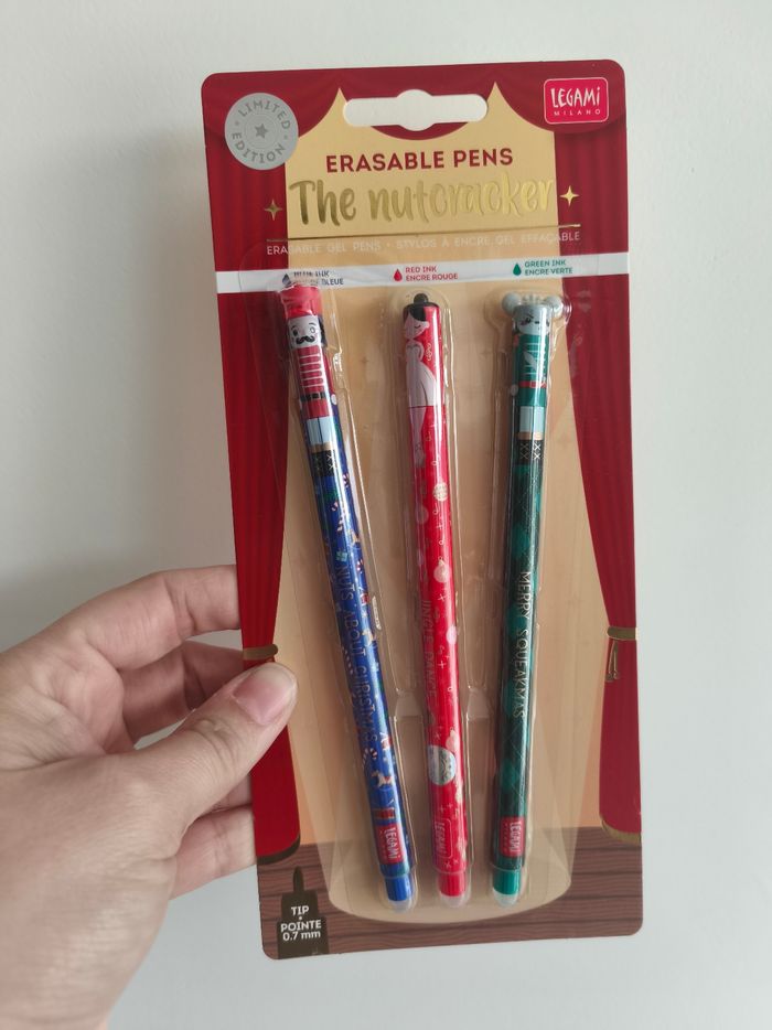 Set de 3 stylos Legami noël 2025