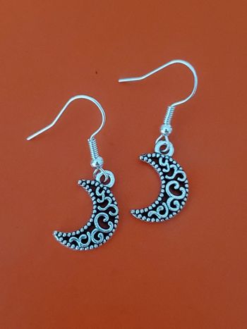 Boucles d'oreilles lune