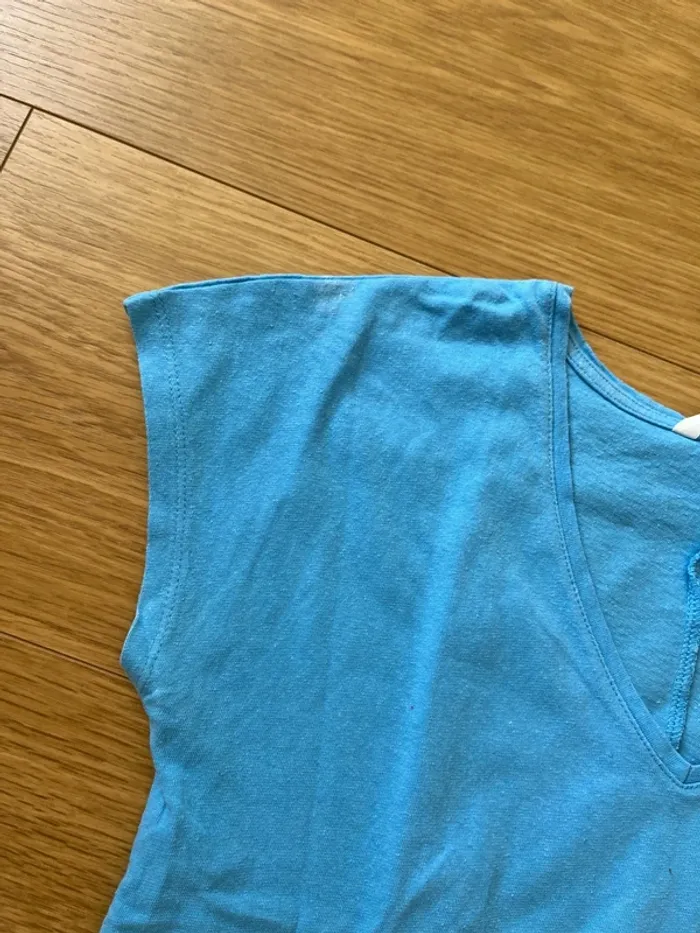 Teeshirt bleu camaïeu taille XS - photo numéro 2