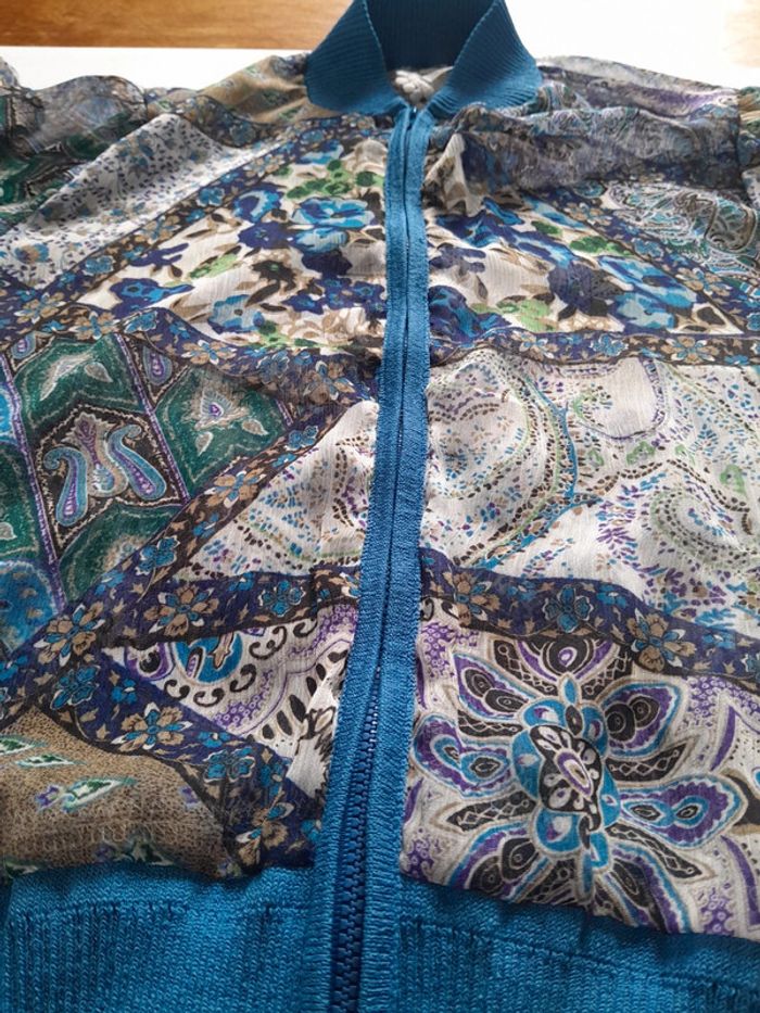 Veste voile zippée classic tricot vintage - photo numéro 7