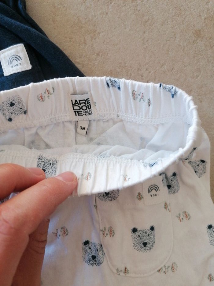Lot de 2 sarouels bébé 3 mois la redoute - photo numéro 4