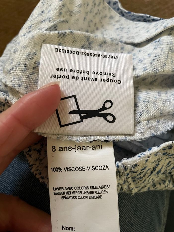 Pantalon d’été fille neuf avec étiquette 8 ans - photo numéro 5