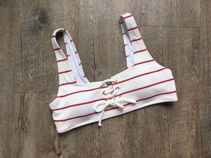 Haut de bikini à lacets shein