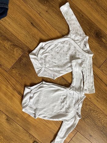 Lot de deux bodies GÉMO 3 mois