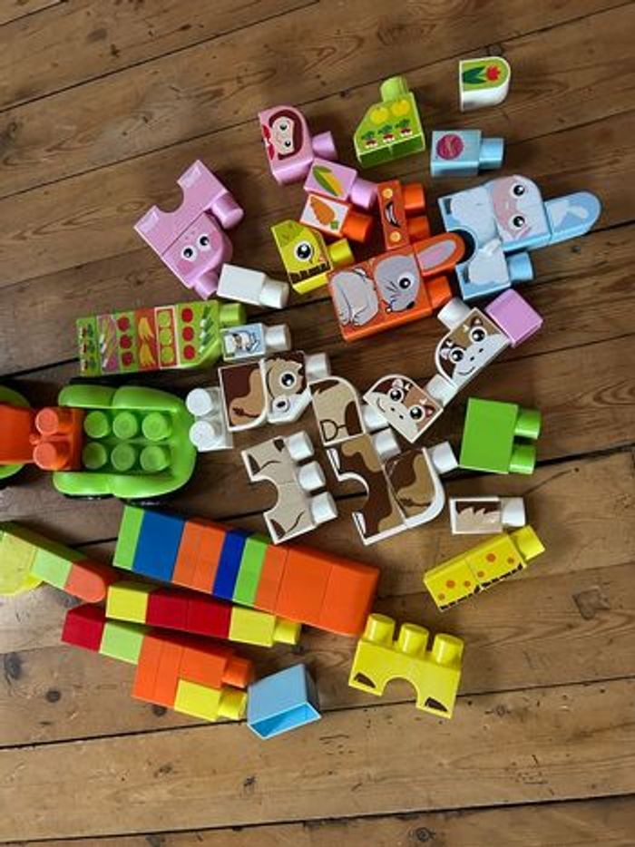 Train animaux briques de construction Abrick