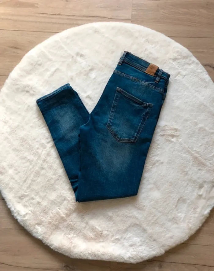 Zara man - jeans homme 40 aspect vieilli usé - photo numéro 3