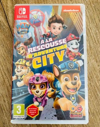 Jeu Switch Paw Patrol « à la rescousse d’adventure city »