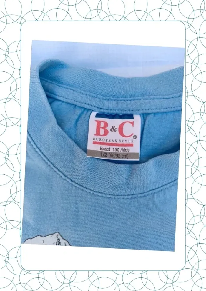 Tee shirt manches courtes 24 mois B&C - photo numéro 3