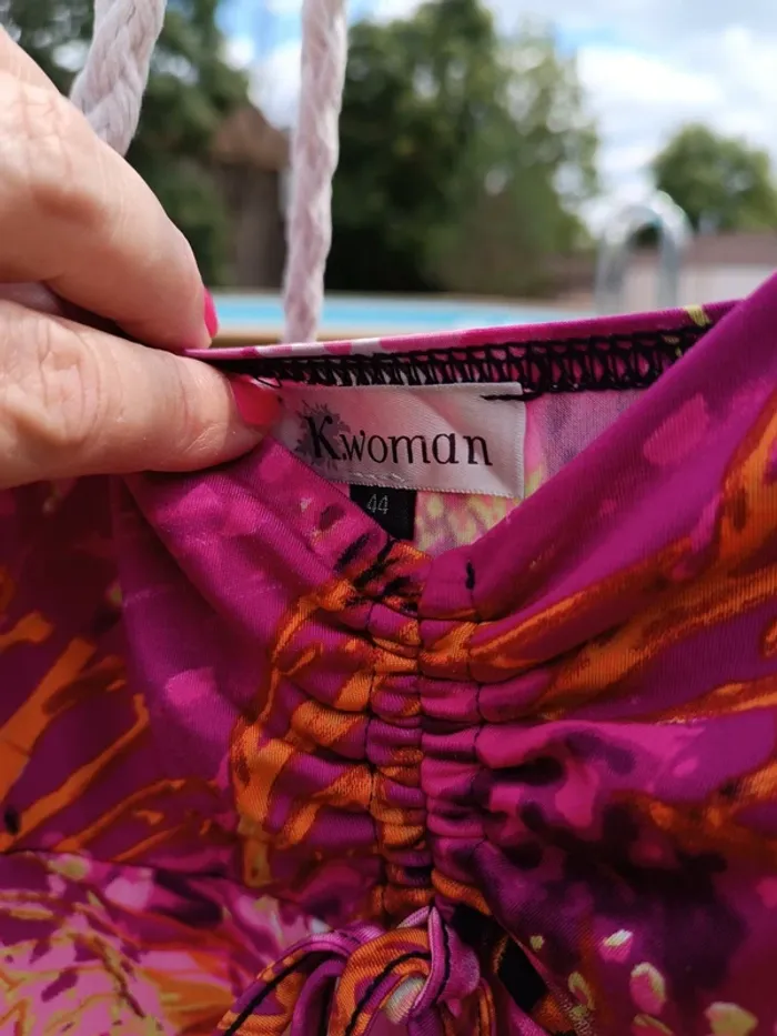 Robe été femme rose taille 44 - photo numéro 4