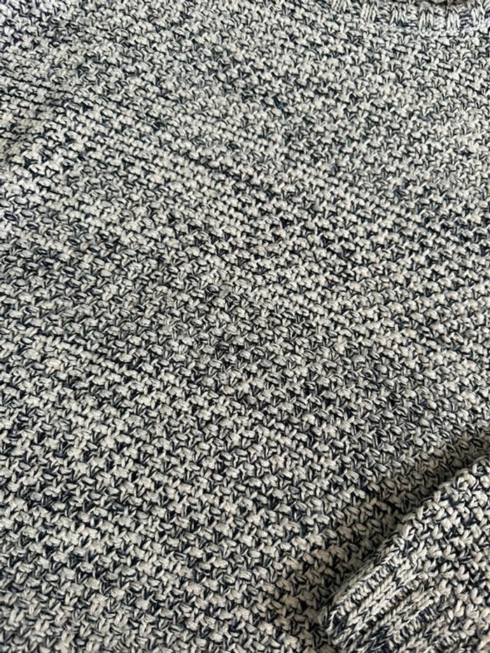 Pull moucheté noir et gris Gemo T12ans - photo numéro 3