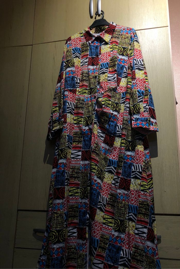 Chemise robe à motifs - photo numéro 3