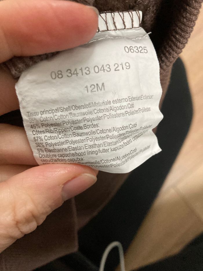 Veste zippée à capuche marron - photo numéro 4