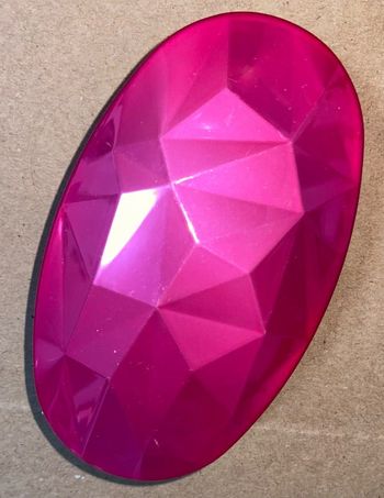 Brosse à cheveux couelur rose effet diamant