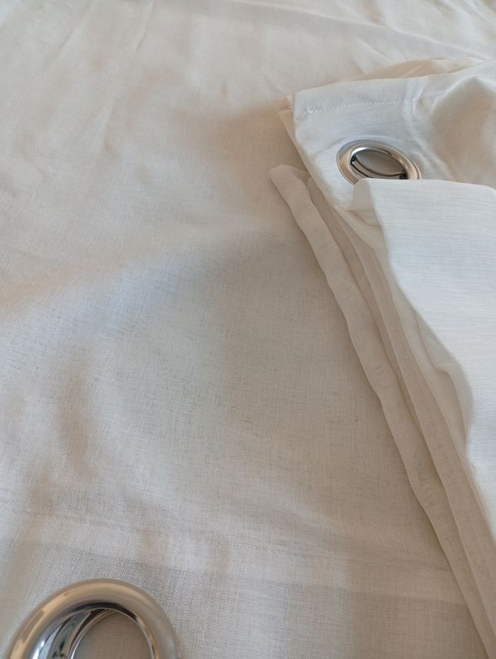 2 Rideaux blancs à œillets. Madura - photo numéro 8